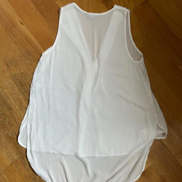 Vintage Y2K Semi-Sheer White High-low Tank from Kontatto (made in Italy) - Picture 2 of 8